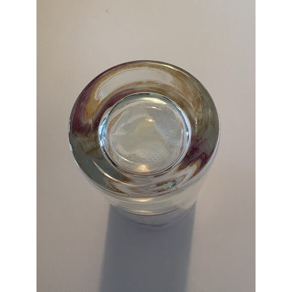 3 Vintage Hand Painted Drinking Glasses Purple Flowers Gold Leaves Tumbler - Picture 9 of 16